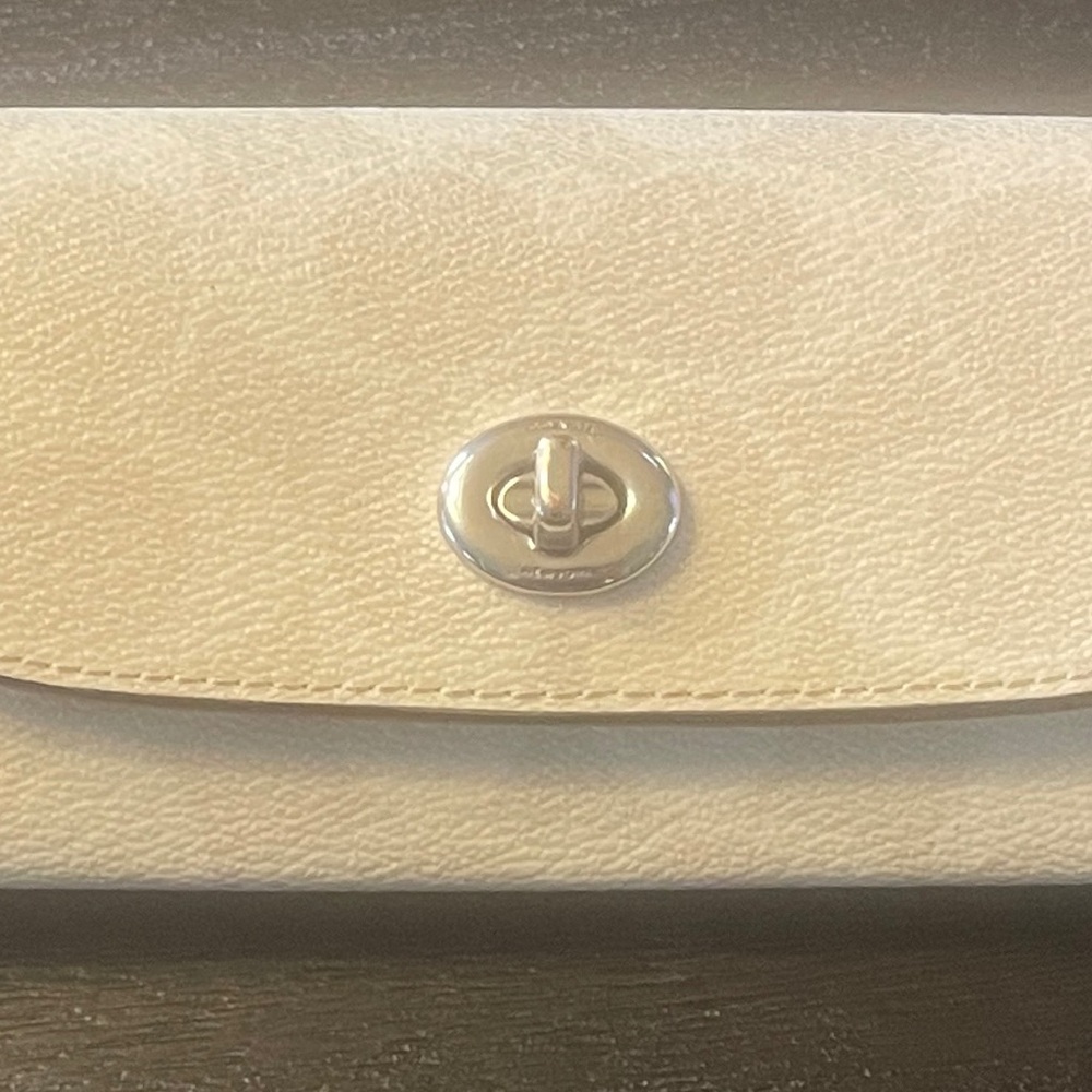 Coach leather sunglass case